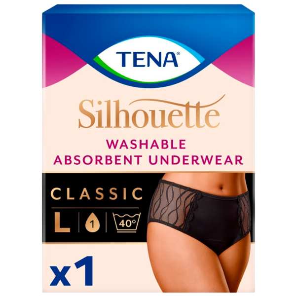 Tena Inco Silhouette Noir Classic L (1 stk)  (TENA)