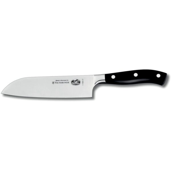 Victorinox Grand MÃ¢itre Santokukniv i sort, 17 cm.