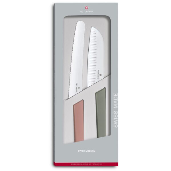 Victorinox Swiss Modern santoku- og brødkniv