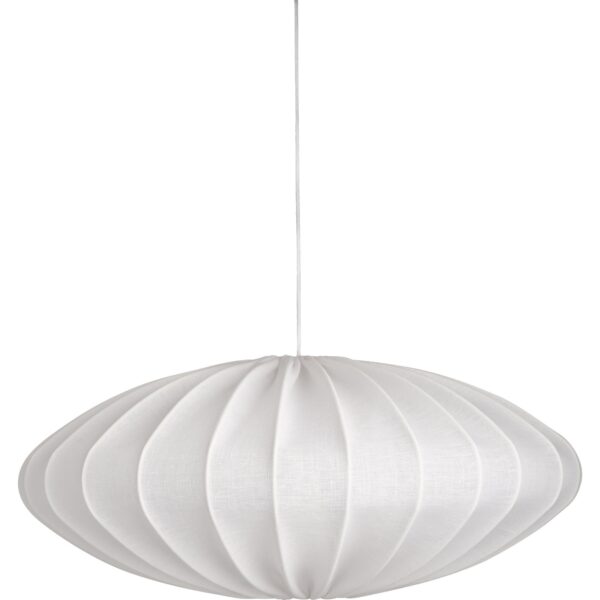 Watt & Veke Ellipse loftslampe, 65 cm, hør, hvid