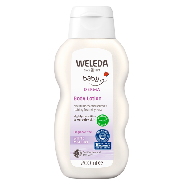 Weleda Baby Derma White Mallow Bodylotion 200 ml.  (Weleda)