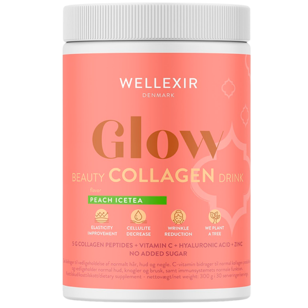 Wellexir Glow Beauty Drink - Peach Ice Tea (300 g)  (Wellexir)