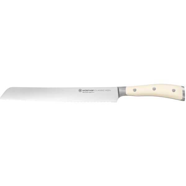 Wüsthof Classic Ikon brødkniv hvid 23 cm.