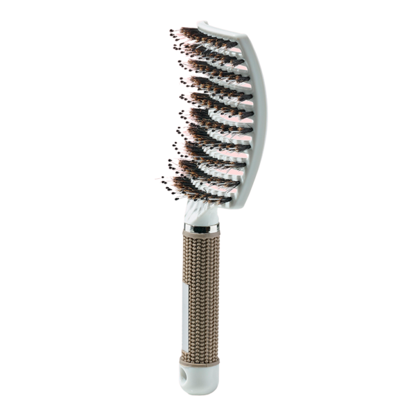 Yuaia Haircare Curved Paddle Brush Hvid (1 stk)  (Yummi Gummi)