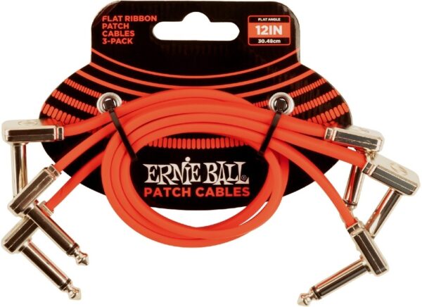 Ernie Ball EB-6403 Fladt patchkabel (3 stk.)