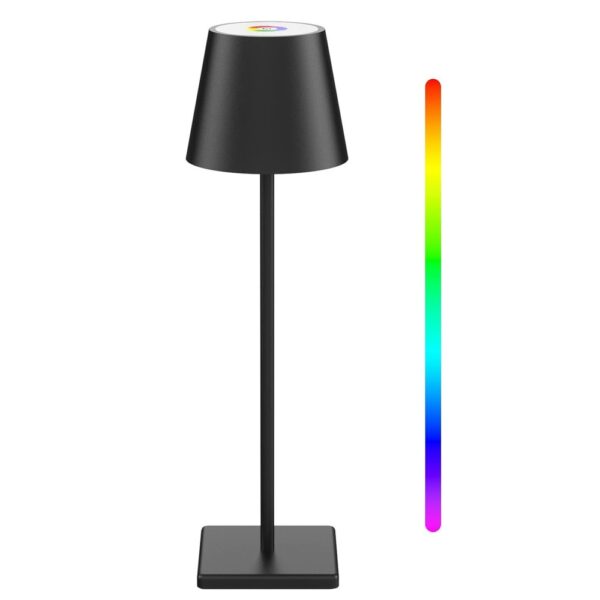 Opladelig LED bordlampe Inde/ude - RGB+CCT, touch dæmpbar, IP54 udendørs - Dæmpbar : Dæmpbar, Kulør : RGB