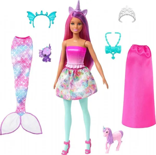 Barbie Fairytale Dress-up Havfrue Dukke