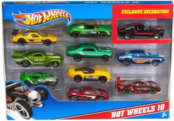 Hot Wheels Biler 10-pak