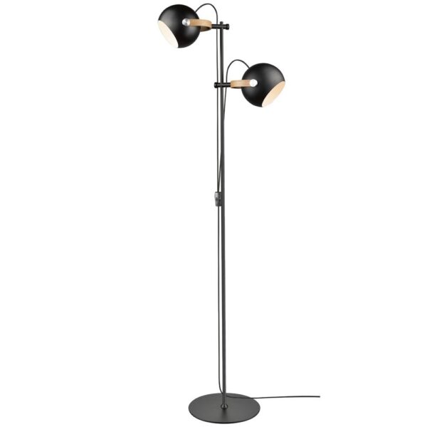 Halo Design - D.C  gulvlampe 2L Ø18 E27,  sort / eg