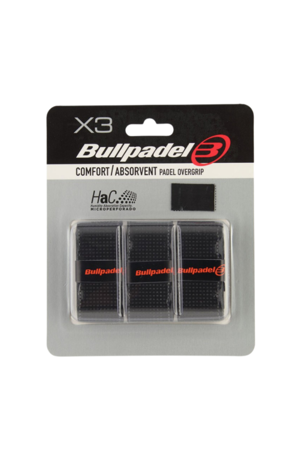 Bullpadel Overgrip - Komfort / Absorvent - Sort - Overgrip