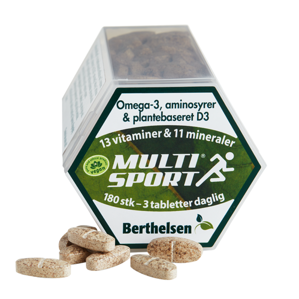 Berthelsen Naturprodukter Vegan Multisport (180 tabl)  (Berthelsen)