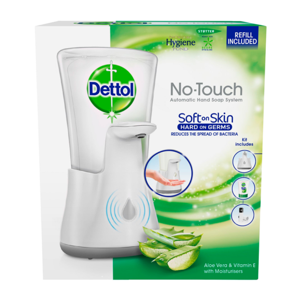 Dettol No Touch Automatisk Sæbedispenser Aloe Vera (250 ml)  (Dettol)