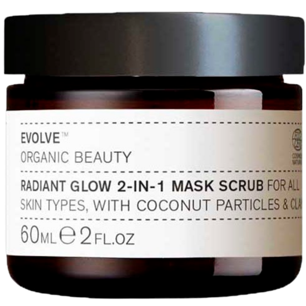 Evolve Organic Beauty Radiant Glow 2-in-1 Mask Scrub 60 ml.  (Evolve Organic Beauty)