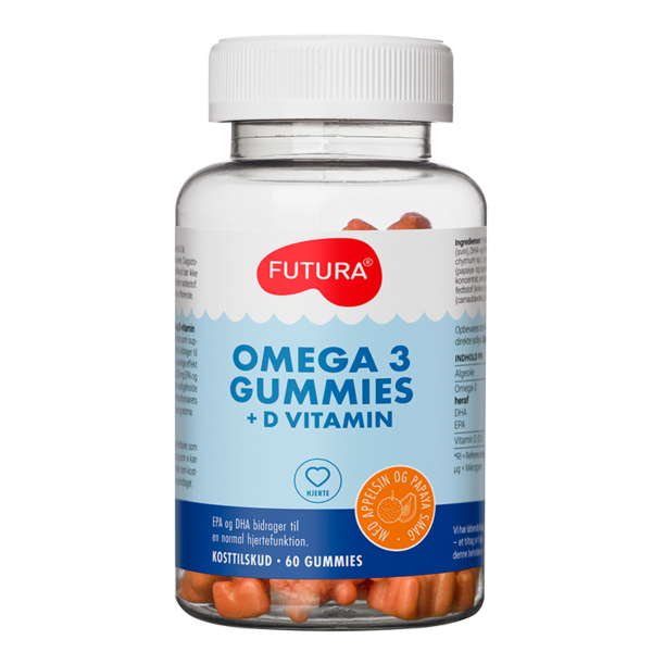 Futura Omega-3 + D-vitamin Gummies (60 stk)  (Futura)