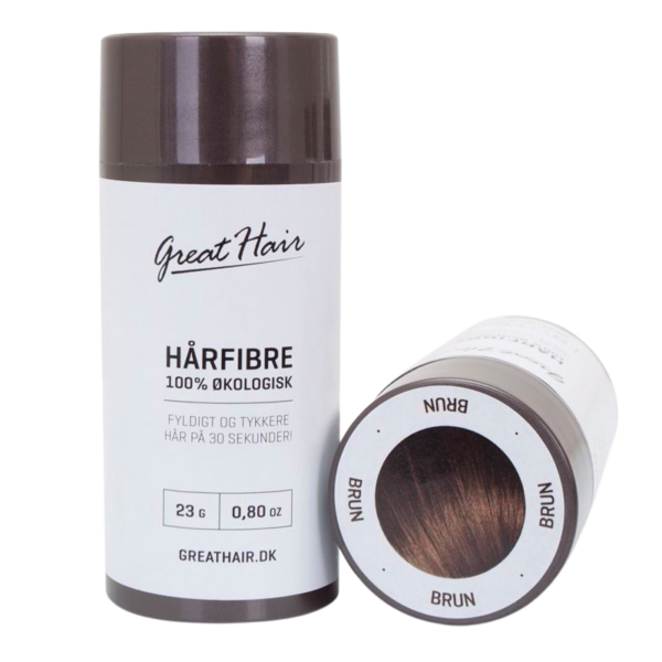 Great Hair Hårfibre - Brun (23 g.)  (Great Hair)