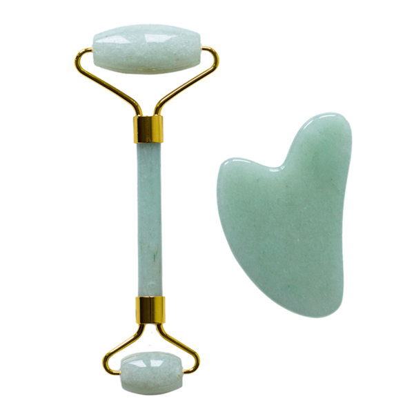 Grums The Gua Sha Box (Jade Heart Stone + Roller) (1 sæt)  (Grums)