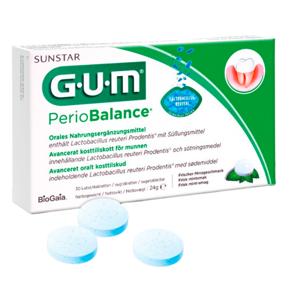 GUM PerioBalance Mælkesyrebakterier (30 sugetabletter)  (GUM)