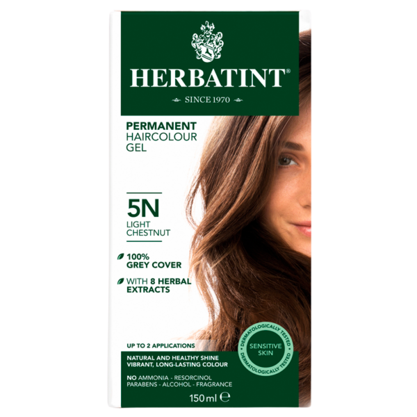 Herbatint 5N hårfarve Light Chestnut (150 ml)  (Herbatint)