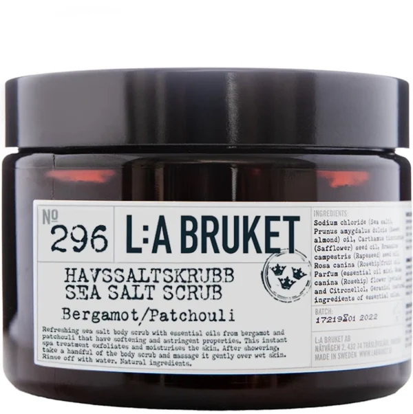 L:a Bruket 296 Sea Salt Scrub Bergamot/Patchouli 420 gr.