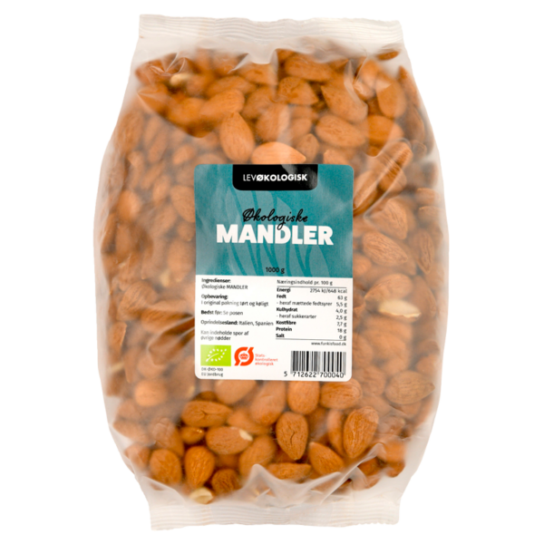 Lev Økologisk Mandler (1 kg)  (Lev Økologisk)