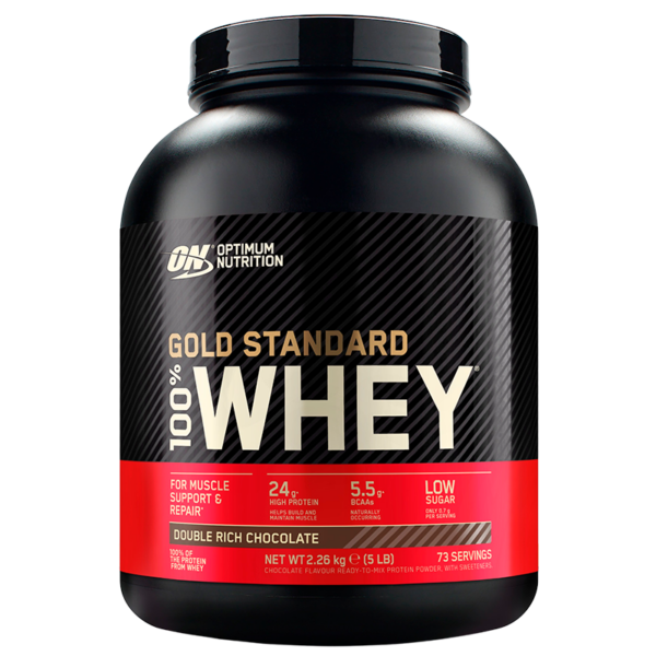 Optimum Nutrition Whey Gold Standard 100% Double Rich Chocolate (2260 g)  (Optimum Nutrition)