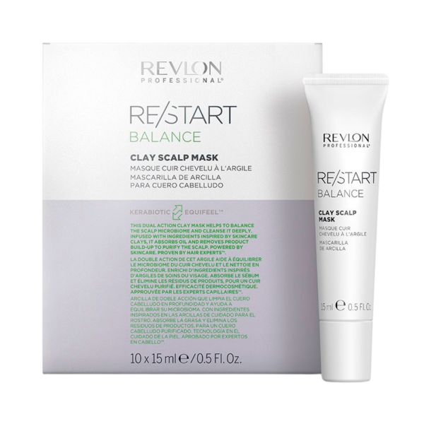 Revlon Restart Balance Clay Scalp Mask (10x15 ml)  (Revlon)