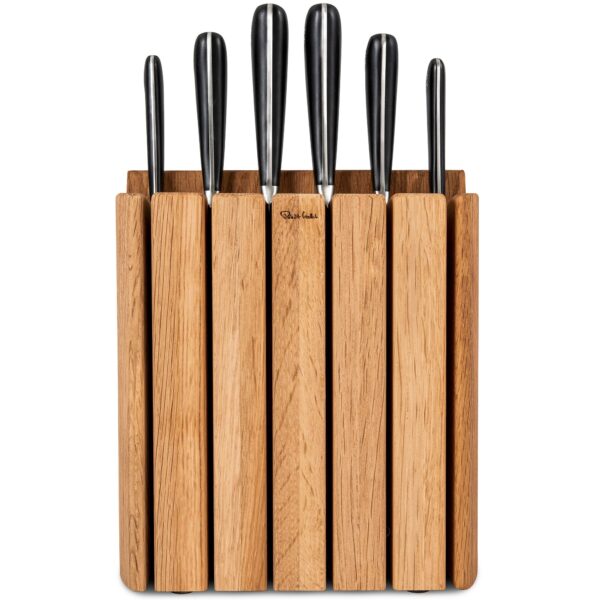 Robert Welch Signature Book Oak Knivblok med 6 Knive