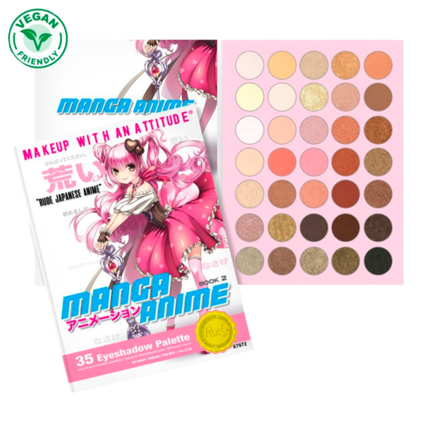 RUDE Cosmetics Manga Anime 35 Eyeshadow Palette (1 stk)  (Rude Cosmetics)