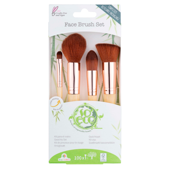 So Eco Face Brush Kit 4 stk.  (So Eco)