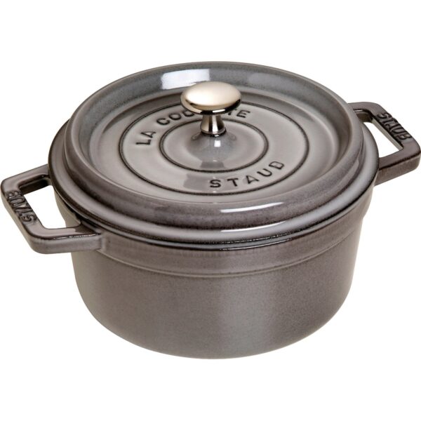 Staub La Cocotte rund cocotte 20cm. 2,2 liter, grå