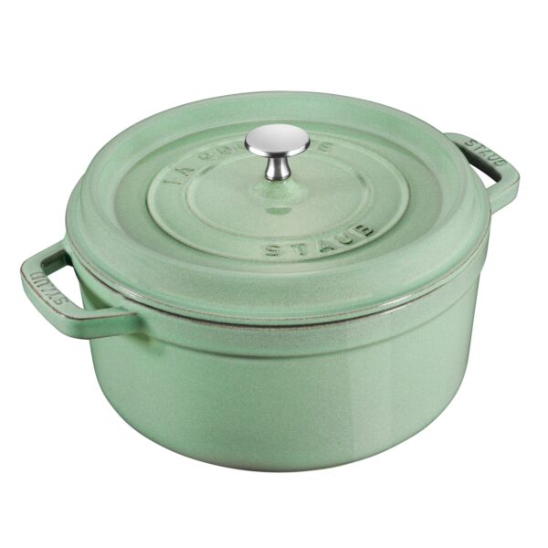 Staub Støbejernsgryde 24 cm, salvie grøn