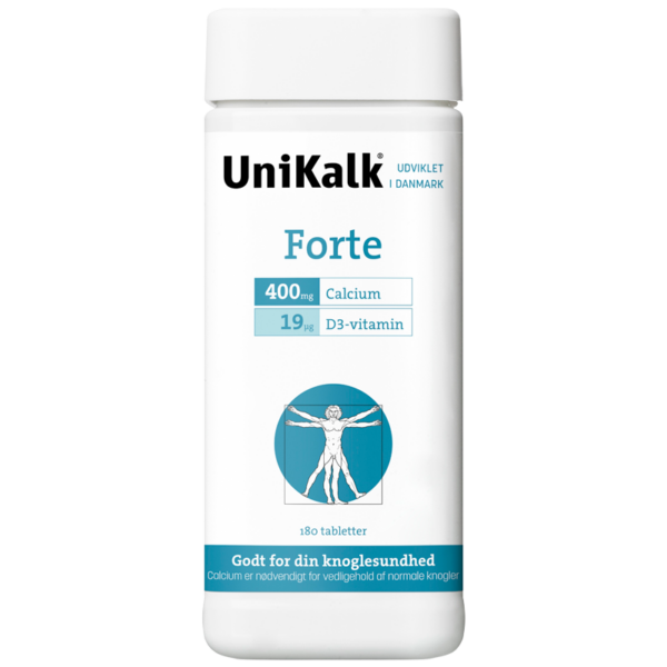 UniKalk Forte Tablet (180 stk)  (UniKalk)