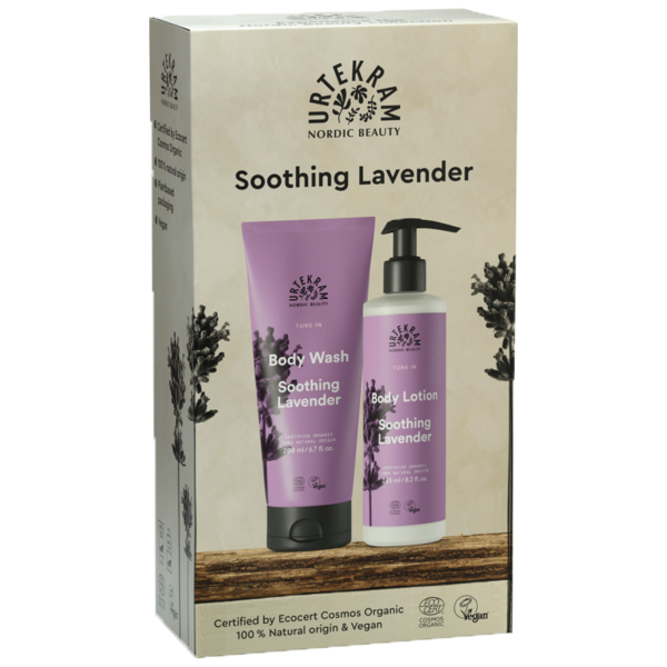 Urtekram Gaveæske Soothing Lavender Body Lotion & Body Wash (1 stk)  (Urtekram)