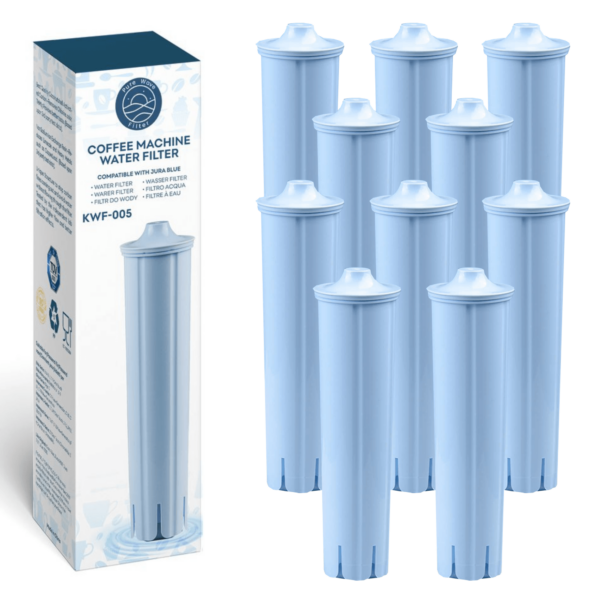 Vandfilter Kompatibelt med Jura Impressa Claris Blue - Pure Wave KWF-005 - 10 Stk.