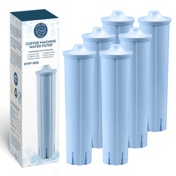 Vandfilter Kompatibelt med Jura Impressa Claris Blue - Pure Wave KWF-005 - 6 Stk.