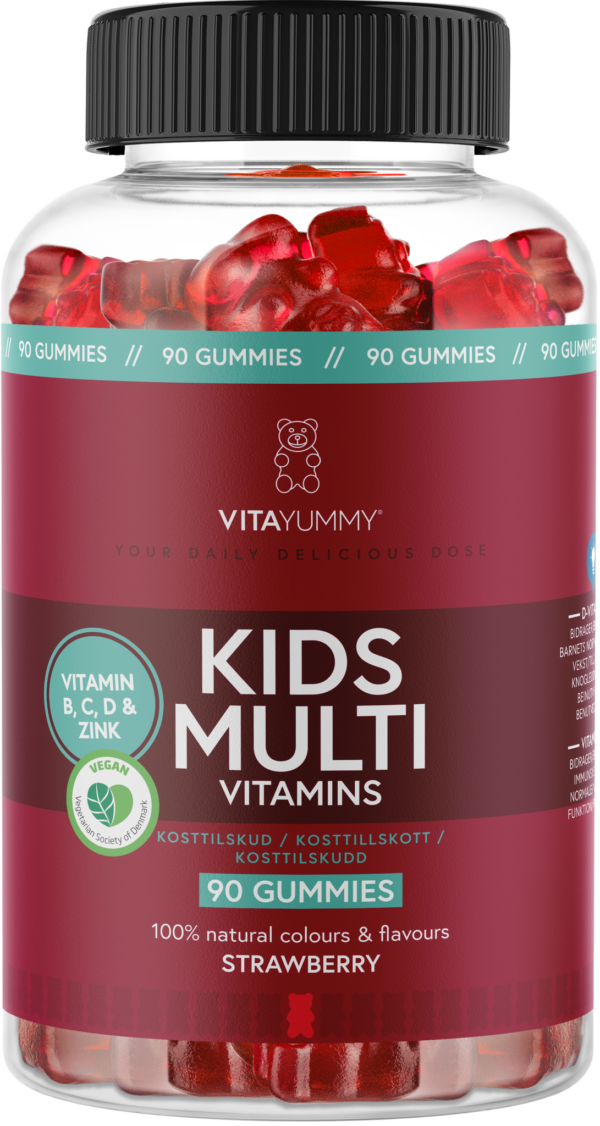 VitaYummy Kids Multi (Strawberry) (90 stk)  (VitaYummy)