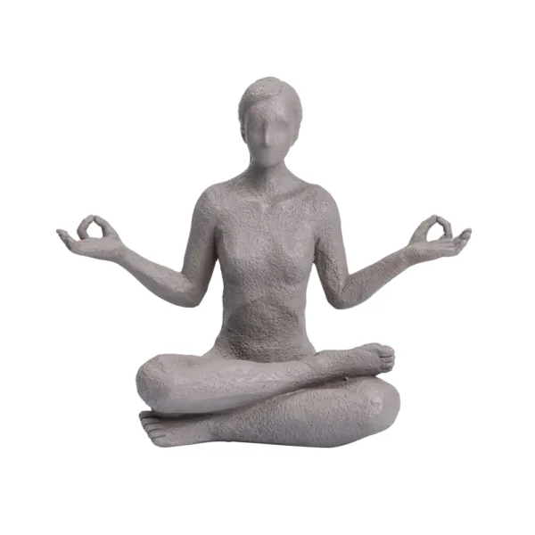 Yoga figur Lotus, grå