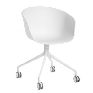Hay About A Chair AAC24 - Med Hjul - Hvid - sort