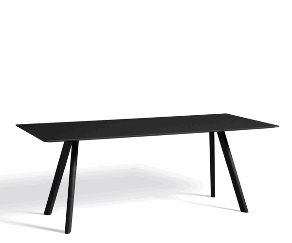HAY CPH30 2.0 Table - 200x90cm - Sort Linolium - Sort