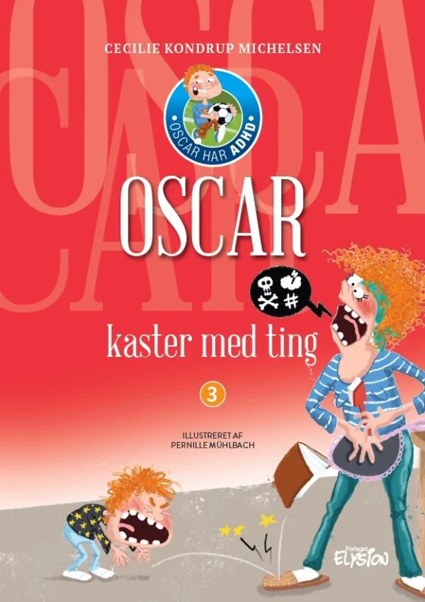 Oscar kaster med ting Børnebøger