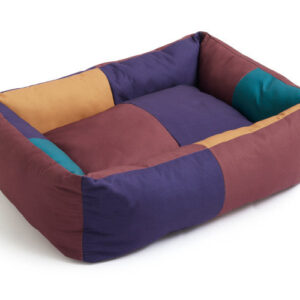 dogs Bed - Large - Burgundy-Green