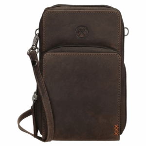 Hide & Stitches Mobiltaske Mørkebrun 20585-097