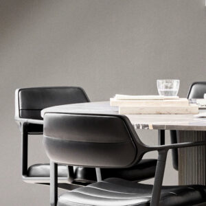 452 Swivel+ Chair - Gliders - Læder - Black - Black