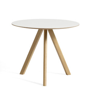 HAY CPH20 Round Table - Ø90cm - Eg - Hvid Laminat