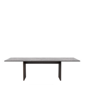 Vipp 496 Cabin Bord Med Stentop - 250x100 -  Pietra Grey - Dark Oak