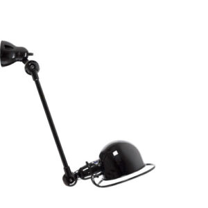 Jielde Loft Væglampe D 4001 - Malet - Blank / Black / Inkl. Ledning med afbryder på lampe - tilslutning til stikkontakt