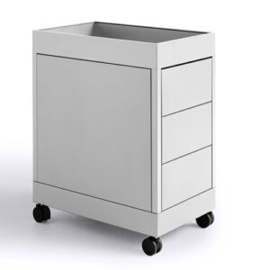 3 Skuffer Med Hjul - Light Grey