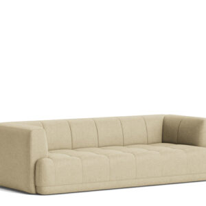 HAY Quilton Sofa - Linen Grid - Dark Beige