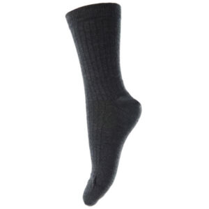 MP 718 Wool Socks Rib 497 Dark Grey - Str. 4/25-28  4/25-28