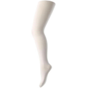 MP 326 Cotton Plain Tights 01 White - Str. 10 år/140  10 år/140